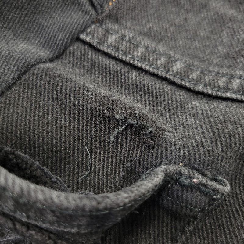 【現状渡し品】【メンズ】 USED REMAKE DAMAGE DENIM PANTS リメイク ダメージ デニムパンツ ジーンズ 157-260718-as-08-izu カラー：ブラック 万代Net店