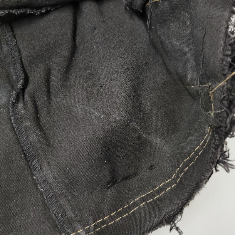 【現状渡し品】【メンズ】 USED REMAKE DAMAGE DENIM PANTS リメイク ダメージ デニムパンツ ジーンズ 157-260718-as-08-izu カラー：ブラック 万代Net店