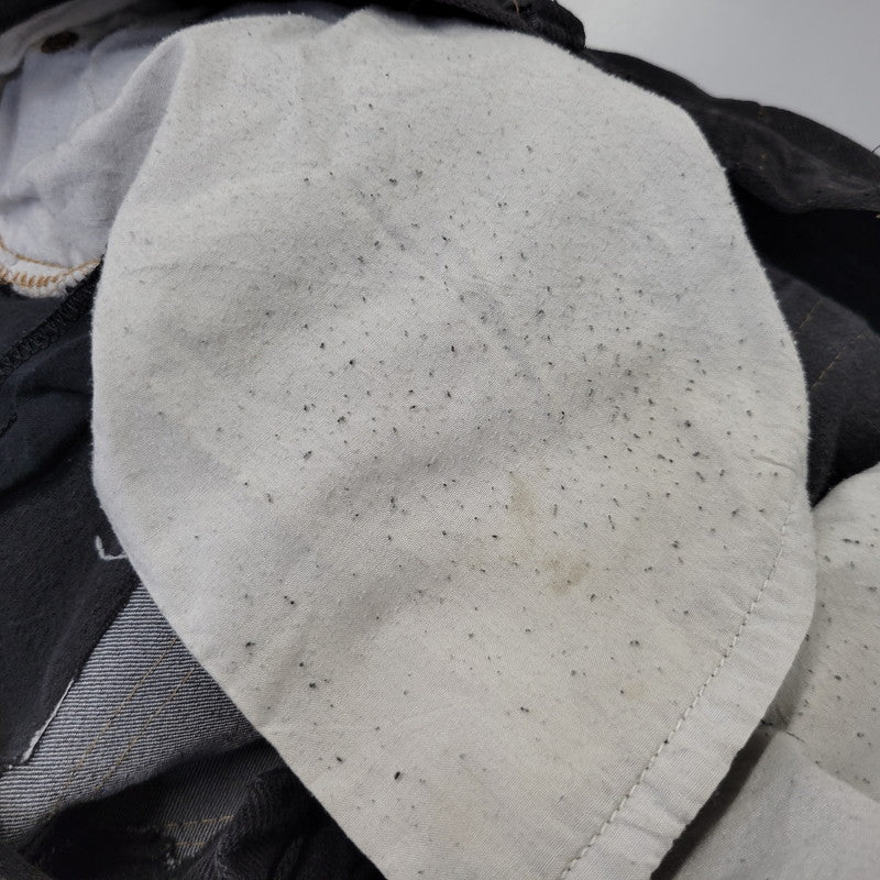 【現状渡し品】【メンズ】 USED REMAKE DAMAGE DENIM PANTS リメイク ダメージ デニムパンツ ジーンズ 157-260718-as-08-izu カラー：ブラック 万代Net店