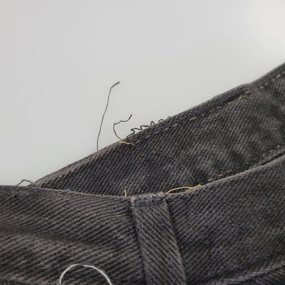 【現状渡し品】【メンズ】 USED REMAKE DAMAGE DENIM PANTS リメイク ダメージ デニムパンツ ジーンズ 157-260718-as-08-izu カラー：ブラック 万代Net店