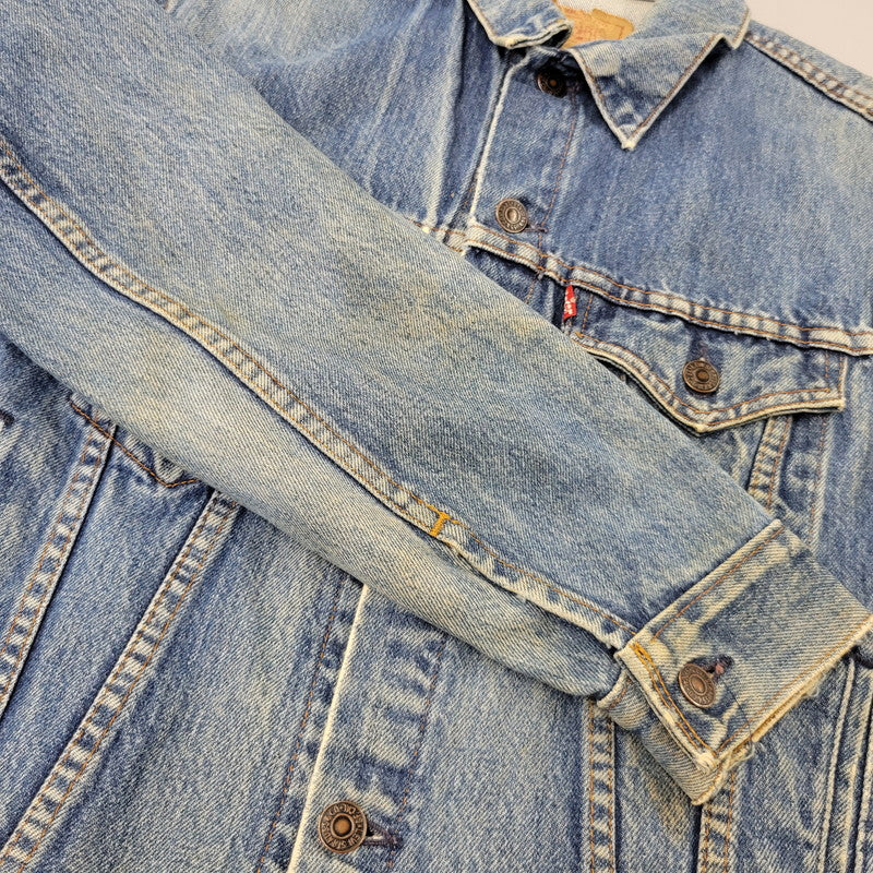【中古品】【メンズ】 Levi's リーバイス SMALL-E DENIM TRUCKER JACKET 70706-0216 デニムトラッカージャケット 不均等V 146-260718-as-11-izu サイズ：20 カラー：インディゴ 万代Net店