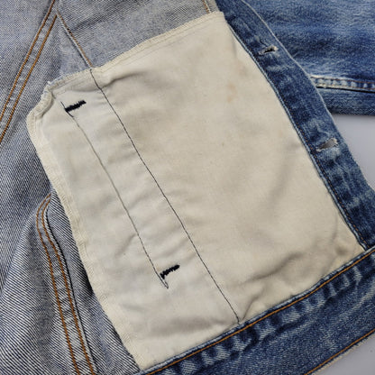 【中古品】【メンズ】 Levi's リーバイス SMALL-E DENIM TRUCKER JACKET 70706-0216 デニムトラッカージャケット 不均等V 146-260718-as-11-izu サイズ：20 カラー：インディゴ 万代Net店