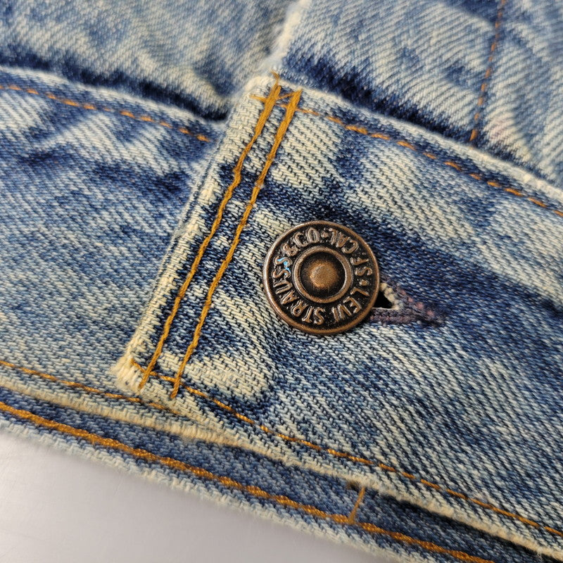 【中古品】【メンズ】 Levi's リーバイス SMALL-E DENIM TRUCKER JACKET 70706-0216 デニムトラッカージャケット 不均等V 146-260718-as-11-izu サイズ：20 カラー：インディゴ 万代Net店