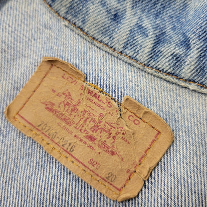 【中古品】【メンズ】 Levi's リーバイス SMALL-E DENIM TRUCKER JACKET 70706-0216 デニムトラッカージャケット 不均等V 146-260718-as-11-izu サイズ：20 カラー：インディゴ 万代Net店