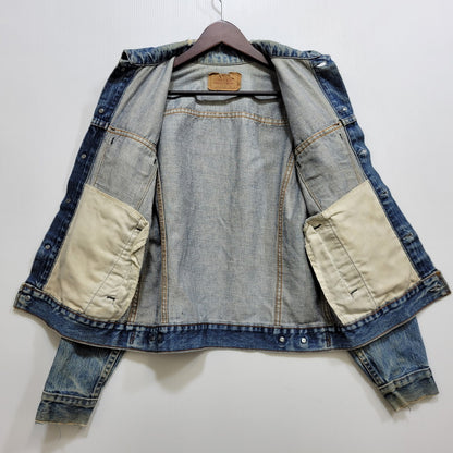 【中古品】【メンズ】 Levi's リーバイス SMALL-E DENIM TRUCKER JACKET 70706-0216 デニムトラッカージャケット 不均等V 146-260718-as-11-izu サイズ：20 カラー：インディゴ 万代Net店