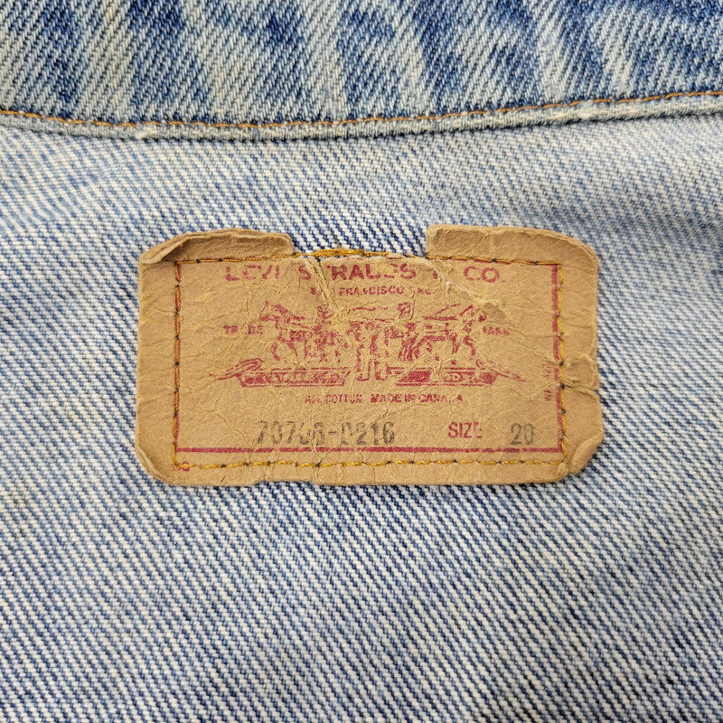 【中古品】【メンズ】 Levi's リーバイス SMALL-E DENIM TRUCKER JACKET 70706-0216 デニムトラッカージャケット 不均等V 146-260718-as-11-izu サイズ：20 カラー：インディゴ 万代Net店