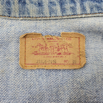 【中古品】【メンズ】 Levi's リーバイス SMALL-E DENIM TRUCKER JACKET 70706-0216 デニムトラッカージャケット 不均等V 146-260718-as-11-izu サイズ：20 カラー：インディゴ 万代Net店