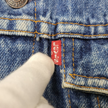 【中古品】【メンズ】 Levi's リーバイス SMALL-E DENIM TRUCKER JACKET 70706-0216 デニムトラッカージャケット 不均等V 146-260718-as-11-izu サイズ：20 カラー：インディゴ 万代Net店