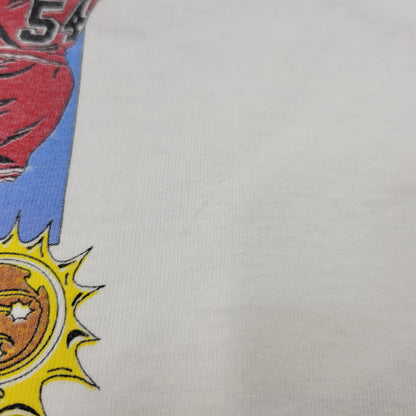 【中古品】【メンズ】 SALEM SPORTSWEAR サレム スポーツウェア USA製 両シングル CHICAGO BULLS 1993年 優勝記念 SS TEE シカゴ ブルズ ショートスリーブ Tシャツ トップス 146-260721-kh-02-izu サイズ：L カラー：ホワイト系 万代Net店