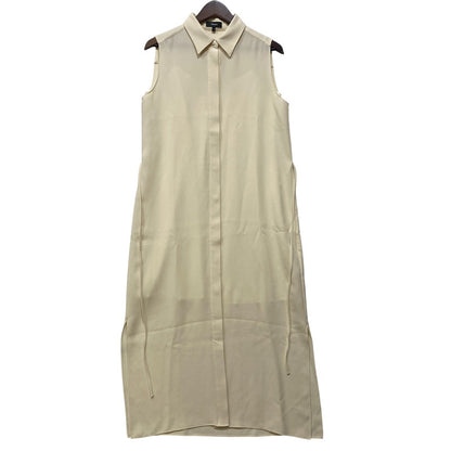 【中古品】【レディース】 theory セオリー CLASSIC CREPE SL SHIRTDRESS 01-0305515-115-702 クラシック クレープ スリーブレス シャツドレス 168-260719-as-11-izu サイズ：2 カラー：アイボリー 万代Net店