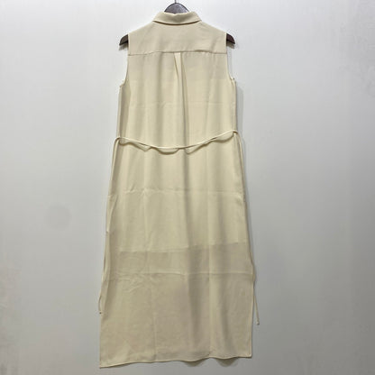 【中古品】【レディース】 theory セオリー CLASSIC CREPE SL SHIRTDRESS 01-0305515-115-702 クラシック クレープ スリーブレス シャツドレス 168-260719-as-11-izu サイズ：2 カラー：アイボリー 万代Net店
