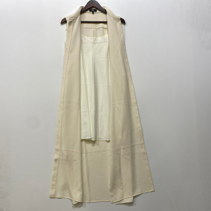 【中古品】【レディース】 theory セオリー CLASSIC CREPE SL SHIRTDRESS 01-0305515-115-702 クラシック クレープ スリーブレス シャツドレス 168-260719-as-11-izu サイズ：2 カラー：アイボリー 万代Net店