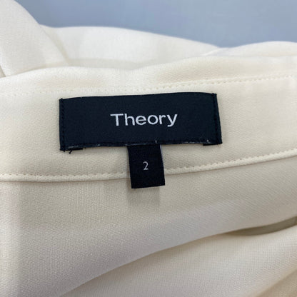 【中古品】【レディース】 theory セオリー CLASSIC CREPE SL SHIRTDRESS 01-0305515-115-702 クラシック クレープ スリーブレス シャツドレス 168-260719-as-11-izu サイズ：2 カラー：アイボリー 万代Net店