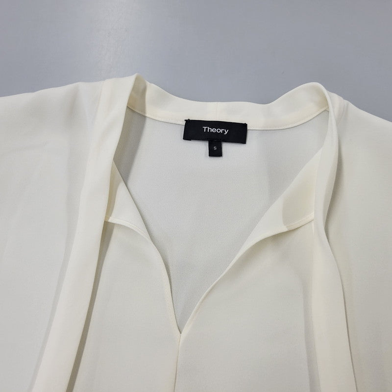 【中古品】【レディース】 THEORY セオリー 01-0408208-150-902 KIMLY.S SHALLOW.GGT シャツ ブラウス トップス 168-260721-kh-01-izu サイズ：S カラー：アイボリー 万代Net店