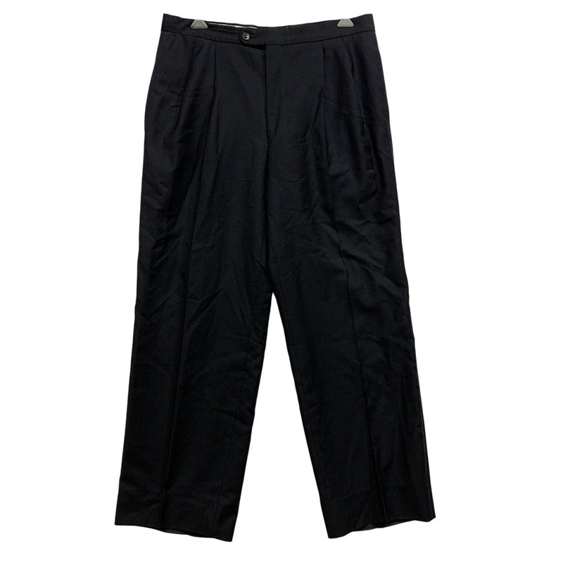 【中古品】【メンズ】 DUNHILL ダンヒル OPTI ZIP 2TUCK WOOL SLACKS オプティジップ ツータック ウールスラックス ズボン ボトムス 152-260722-ya-04-izu サイズ：48 カラー：ブラック 万代Net店