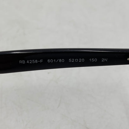 【中古品】【メンズ/レディース】 RAYBAN レイバン RB4258-F SUNGLASSES サングラス 203-260722-ya-02-izu サイズ：52口20-150 カラー：ブラック 万代Net店