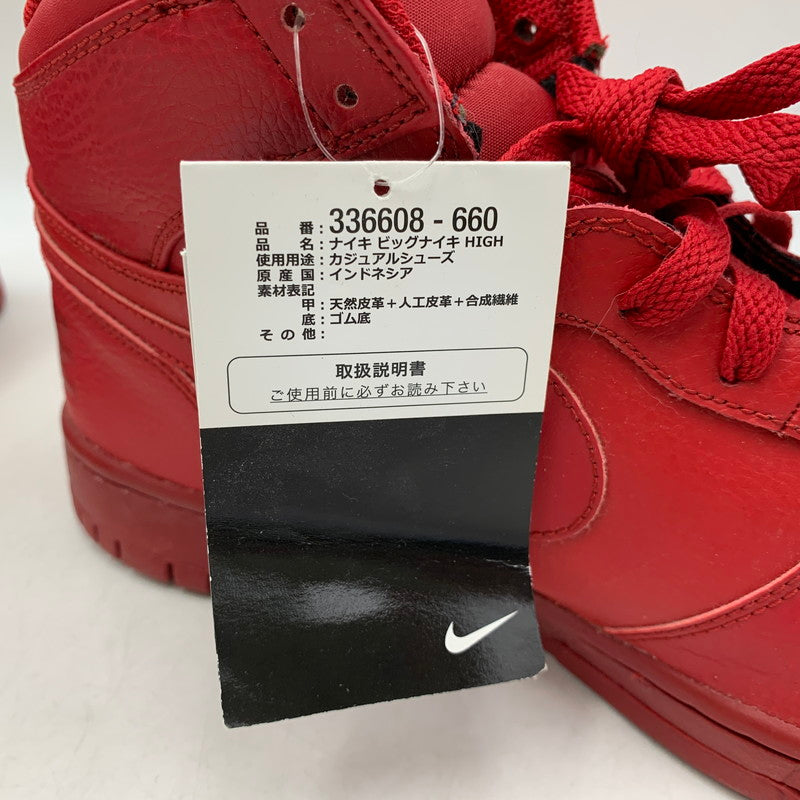 【中古品】【メンズ】 NIKE ナイキ 336608-660 BIG NIKE HI ビッグ ナイキ ハイ スニーカー シューズ 靴 160-260721-cs-22-izu サイズ：28.5cm カラー：RED 万代Net店