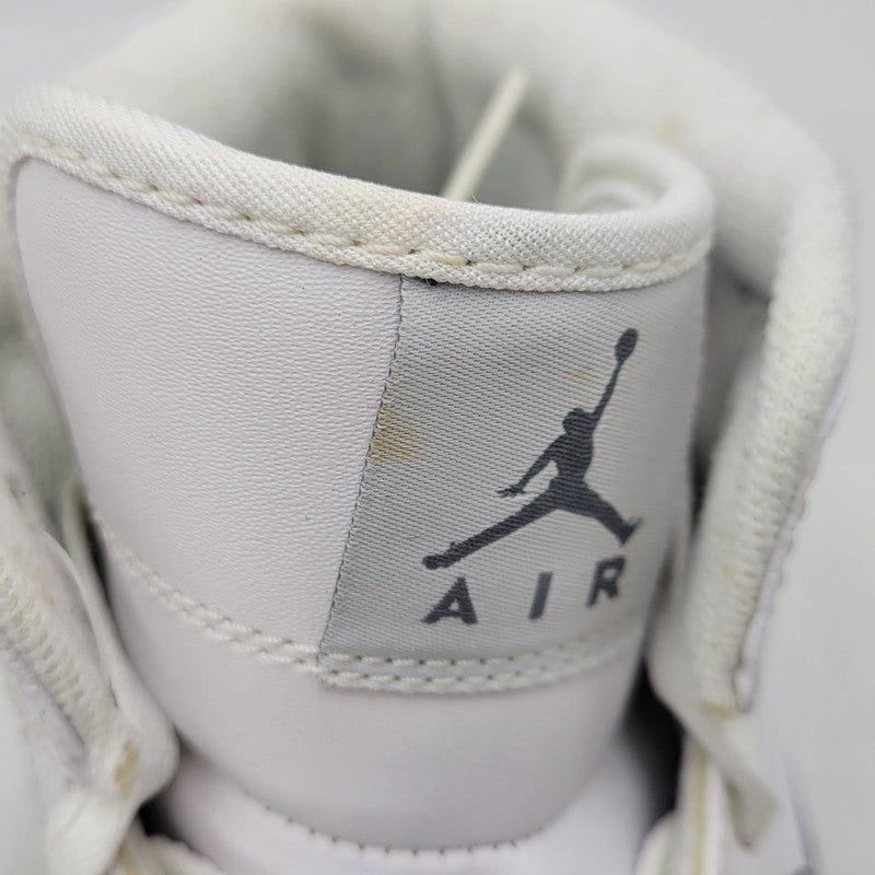【中古品】【メンズ】 NIKE ナイキ 554724-100 AIR JORDAN 1 RETRO MID エア ジョーダン ワン レトロ ミッド スニーカー シューズ 靴 160-260719-cs-07-izu サイズ：30cm カラー：WHITE/WHITE-COOL GREY 万代Net店