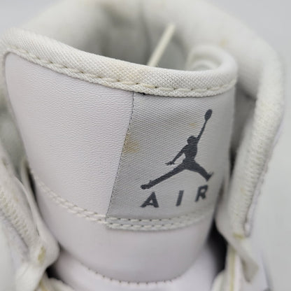 【中古品】【メンズ】 NIKE ナイキ 554724-100 AIR JORDAN 1 RETRO MID エア ジョーダン ワン レトロ ミッド スニーカー シューズ 靴 160-260719-cs-07-izu サイズ：30cm カラー：WHITE/WHITE-COOL GREY 万代Net店