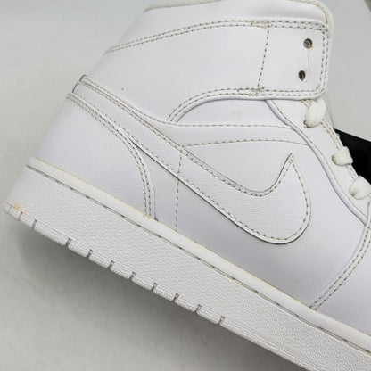 【中古品】【メンズ】 NIKE ナイキ 554724-100 AIR JORDAN 1 RETRO MID エア ジョーダン ワン レトロ ミッド スニーカー シューズ 靴 160-260719-cs-07-izu サイズ：30cm カラー：WHITE/WHITE-COOL GREY 万代Net店