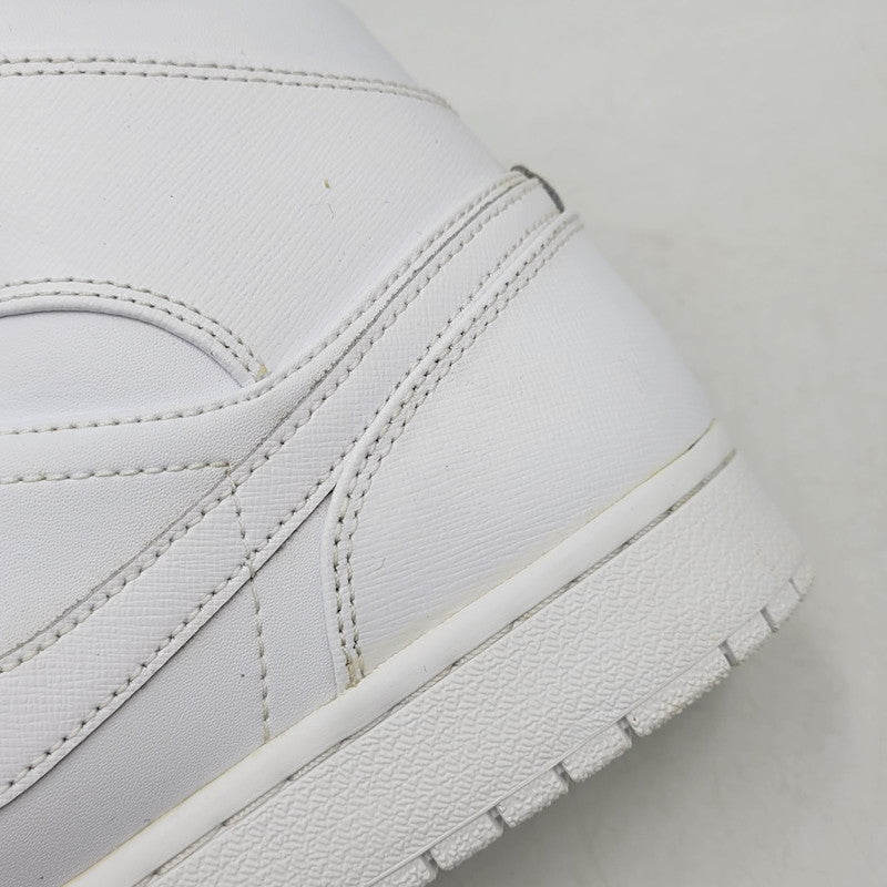 【中古品】【メンズ】 NIKE ナイキ 554724-100 AIR JORDAN 1 RETRO MID エア ジョーダン ワン レトロ ミッド スニーカー シューズ 靴 160-260719-cs-07-izu サイズ：30cm カラー：WHITE/WHITE-COOL GREY 万代Net店
