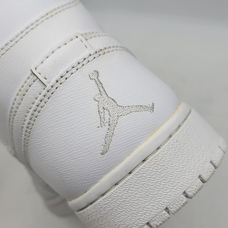 【中古品】【メンズ】 NIKE ナイキ 554724-100 AIR JORDAN 1 RETRO MID エア ジョーダン ワン レトロ ミッド スニーカー シューズ 靴 160-260719-cs-07-izu サイズ：30cm カラー：WHITE/WHITE-COOL GREY 万代Net店