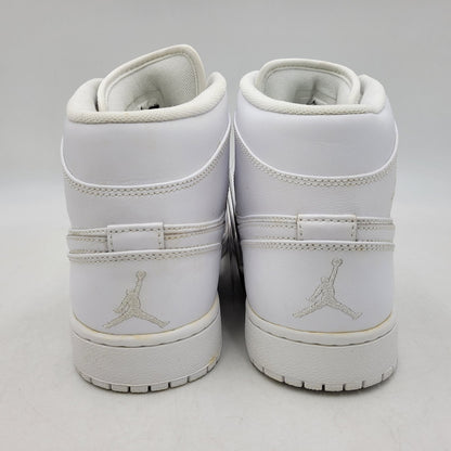 【中古品】【メンズ】 NIKE ナイキ 554724-100 AIR JORDAN 1 RETRO MID エア ジョーダン ワン レトロ ミッド スニーカー シューズ 靴 160-260719-cs-07-izu サイズ：30cm カラー：WHITE/WHITE-COOL GREY 万代Net店