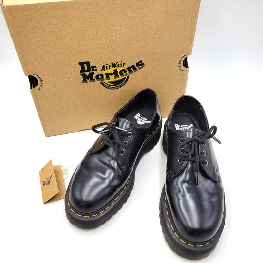 【中古品】【メンズ】 DR.MARTENS ドクターマーチン 1461 QUAD 3 HOLE SHOES クアッド スリー ホール シューズ 靴 164-260719-cs-08-izu サイズ：UK 8 カラー：ブラック 万代Net店