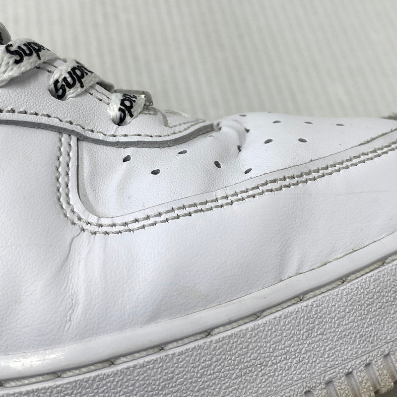 【中古品】【メンズ】 NIKE ナイキ × SUPREME シュプリーム AIR FORCE 1 LOW SP CU9225-102 エアフォース1 ロー SP スニーカー 靴 160-260719-as-02-izu サイズ：27cm カラー：WHITE/BLACK-WHITE 万代Net店