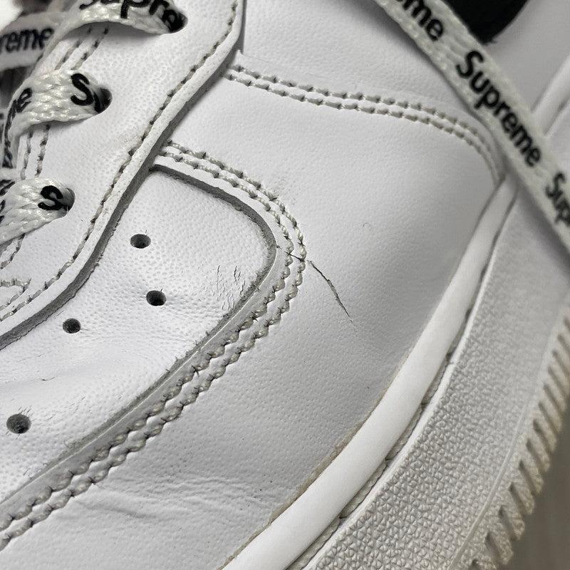 【中古品】【メンズ】 NIKE ナイキ × SUPREME シュプリーム AIR FORCE 1 LOW SP CU9225-102 エアフォース1 ロー SP スニーカー 靴 160-260719-as-02-izu サイズ：27cm カラー：WHITE/BLACK-WHITE 万代Net店