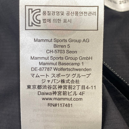 【中古美品】【メンズ】 Mammut マムート MASAO LIGHT 2.0 HS HOODED JACKET 1010-32070 マサオ ライト フーデッドジャケット 144-260719-as-05-izu サイズ：ASIA M カラー：ブラック 万代Net店