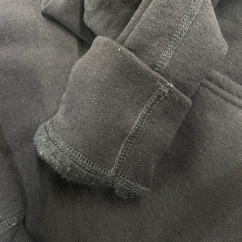 【中古美品】【メンズ】 Supreme シュプリーム RAISED HANDSTYLE HOODED SWEATSHIRT レイズハンドスタイル フーデッド スウェットシャツ パーカー 149-260719-as-01-izu サイズ：M カラー：ブラック 万代Net店