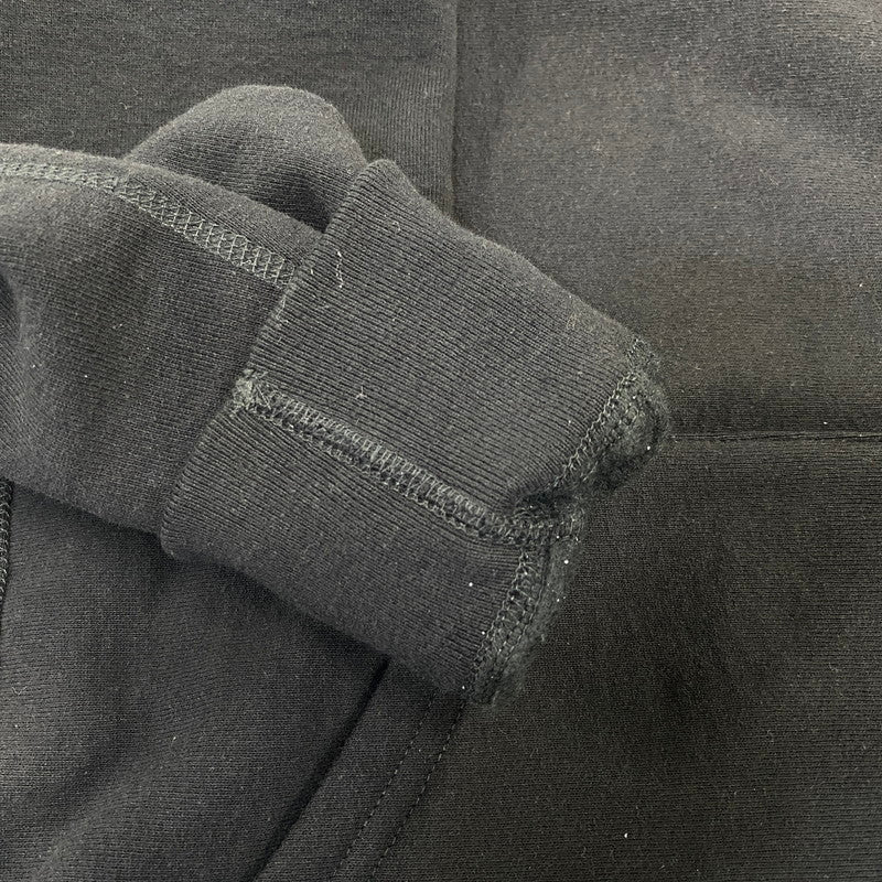 【中古美品】【メンズ】 Supreme シュプリーム RAISED HANDSTYLE HOODED SWEATSHIRT レイズハンドスタイル フーデッド スウェットシャツ パーカー 149-260719-as-01-izu サイズ：M カラー：ブラック 万代Net店
