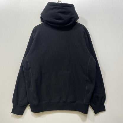 【中古美品】【メンズ】 Supreme シュプリーム RAISED HANDSTYLE HOODED SWEATSHIRT レイズハンドスタイル フーデッド スウェットシャツ パーカー 149-260719-as-01-izu サイズ：M カラー：ブラック 万代Net店