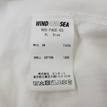 【中古美品】【メンズ】 WIND AND SEA ウィンダンシー × FACETASM ファセッタズム WDS-FACE-03 SS LOGO TEE ショートスリーブ ロゴ Tシャツ トップス 142-260721-kh-03-izu サイズ：XL カラー：ホワイト 万代Net店