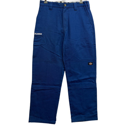 【中古品】【メンズ】 XLARGE エクストララージ × DICKIES ディッキーズ 101211031002 DOUBLE KNEE WORK PANTS ダブルニー ワーク パンツ ズボン ボトムス 153-260722-ya-05-izu サイズ：32 カラー：ブルー 万代Net店