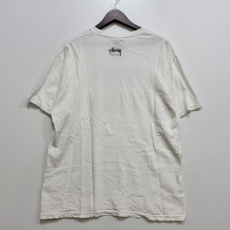 【中古品】【メンズ】 STUSSY ステューシー メキシコ製 RARE VINTAGE STUSSY TEE ショートスリーブ Tシャツ トップス 142-260721-kh-04-izu サイズ：M カラー：ホワイト 万代Net店