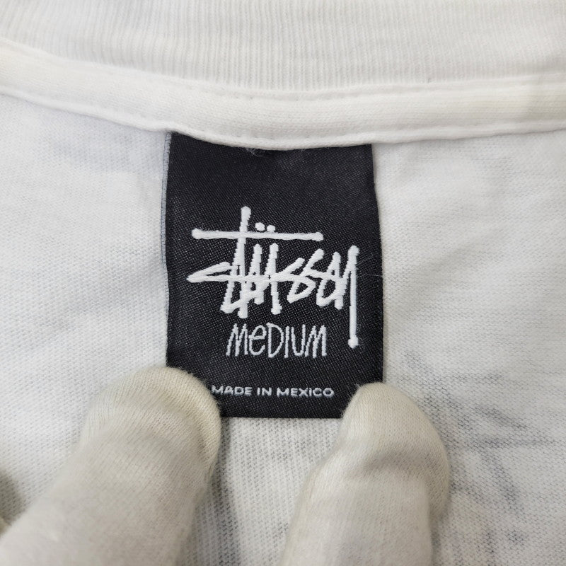 【中古品】【メンズ】 STUSSY ステューシー メキシコ製 RARE VINTAGE STUSSY TEE ショートスリーブ Tシャツ トップス 142-260721-kh-04-izu サイズ：M カラー：ホワイト 万代Net店