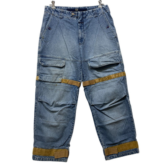 【中古品】【メンズ】 MARITHE + FRANCOIS GIRBAUD マリテフランソワジルボー DENIM CARGO BAGGY PANTS デニム カーゴ バギー パンツ シンガポール製 157-260719-as-03-izu サイズ：36M カラー：インディゴ 万代Net店