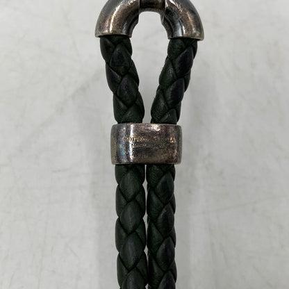 【中古品】【メンズ/レディース】 BOTTEGA VENETA ボッテガヴェネタ AG925 イントレチャート ブレスレット アクセサリー 182-260720-ya-13-izu カラー：グリーン系 万代Net店