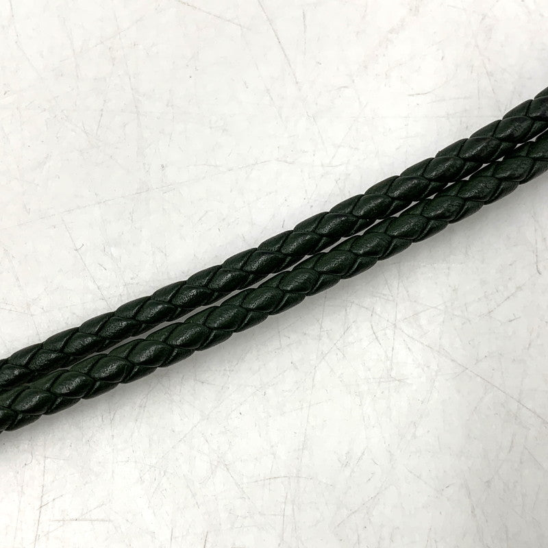 【中古品】【メンズ/レディース】 BOTTEGA VENETA ボッテガヴェネタ AG925 イントレチャート ブレスレット アクセサリー 182-260720-ya-13-izu カラー：グリーン系 万代Net店