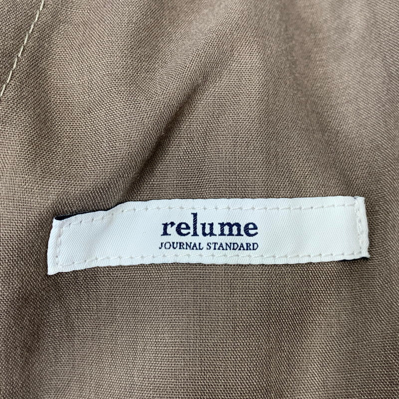 【中古品】【メンズ】 JORNAL STANDARD RELUME ジャーナルスタンダード レリューム 25-030-464-7000-2-0 ヒールカット ライトルーズスラックス ズボン ボトムス 158-260722-ya-07-izu サイズ：M カラー：茶系 万代Net店