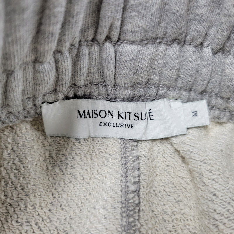 【中古品】【メンズ】 MAISON KITSUNE メゾンキツネ CHILLAX FOX PATCH SWEAT PANTS IU01308KM0001 チラックス フォックス パッチ スウェットパンツ 152-260723-as-23-izu サイズ：M カラー：グレー 万代Net店