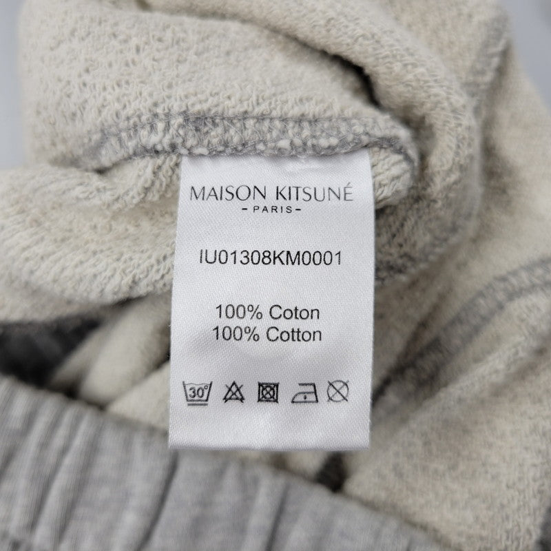 【中古品】【メンズ】 MAISON KITSUNE メゾンキツネ CHILLAX FOX PATCH SWEAT PANTS IU01308KM0001 チラックス フォックス パッチ スウェットパンツ 152-260723-as-23-izu サイズ：M カラー：グレー 万代Net店