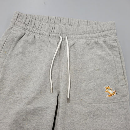 【中古品】【メンズ】 MAISON KITSUNE メゾンキツネ CHILLAX FOX PATCH SWEAT PANTS IU01308KM0001 チラックス フォックス パッチ スウェットパンツ 152-260723-as-23-izu サイズ：M カラー：グレー 万代Net店