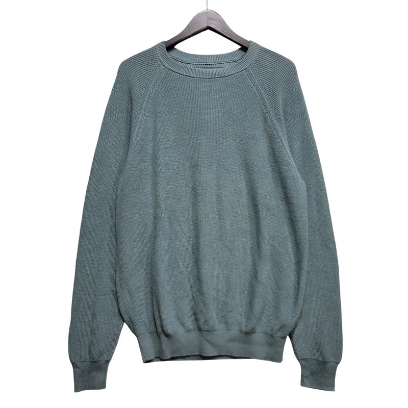 【中古品】【メンズ】 BATONER バトナー CREWNECK KNIT SWEATER 38-88-0074-905 クルーネック ニット セーター BEAMS+別注 140-260723-as-17-izu サイズ：FREE カラー：ライトブルー 万代Net店