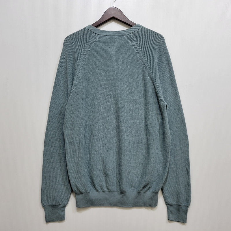 【中古品】【メンズ】 BATONER バトナー CREWNECK KNIT SWEATER 38-88-0074-905 クルーネック ニット セーター BEAMS+別注 140-260723-as-17-izu サイズ：FREE カラー：ライトブルー 万代Net店