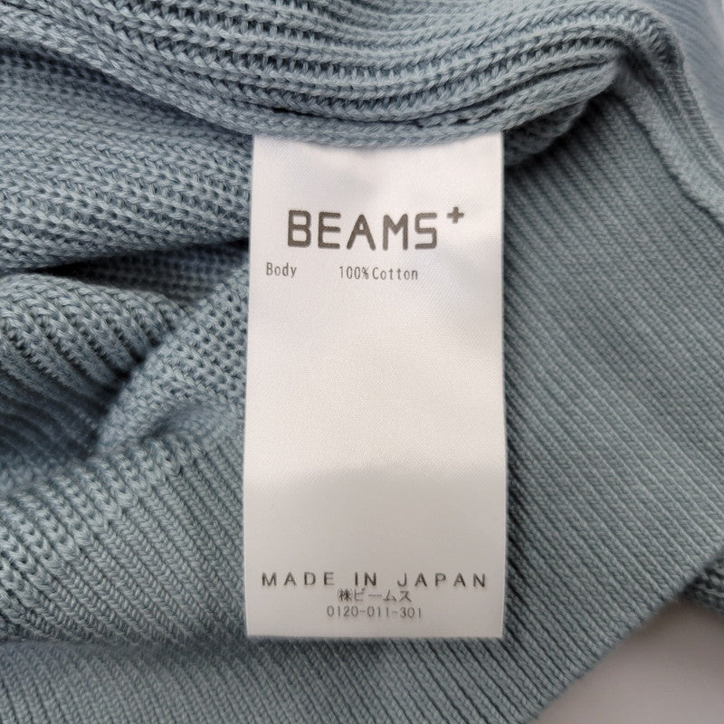 【中古品】【メンズ】 BATONER バトナー CREWNECK KNIT SWEATER 38-88-0074-905 クルーネック ニット セーター BEAMS+別注 140-260723-as-17-izu サイズ：FREE カラー：ライトブルー 万代Net店