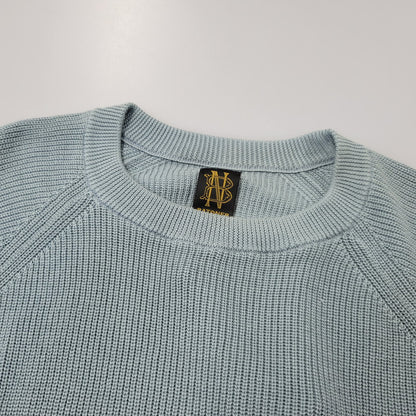 【中古品】【メンズ】 BATONER バトナー CREWNECK KNIT SWEATER 38-88-0074-905 クルーネック ニット セーター BEAMS+別注 140-260723-as-17-izu サイズ：FREE カラー：ライトブルー 万代Net店
