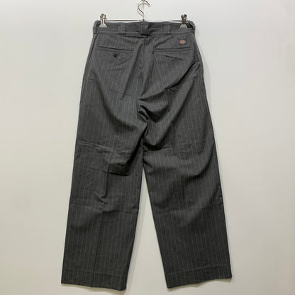 【中古品】【メンズ】 MONKEY TIME モンキータイム × DICKIES ディッキーズ 254M40MT01 STRIPE BAGGY PANTS ストライプ バギー パンツ ボトムス 151-260720-kh-08-izu サイズ：34 カラー：グレー 万代Net店